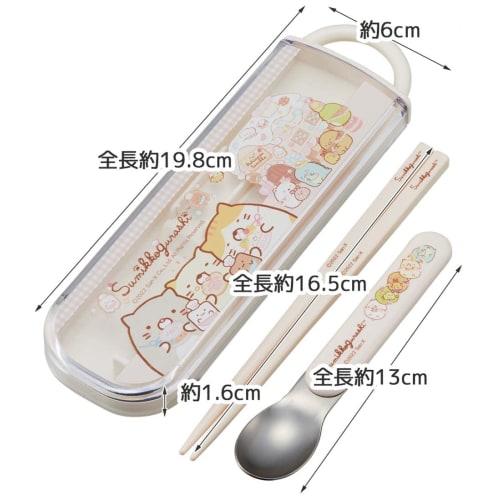 Skater Chopsticks Spoon Set Antibacterial Sumikko Gurashi Okaiyasan Made in Japan CCA1AG-A