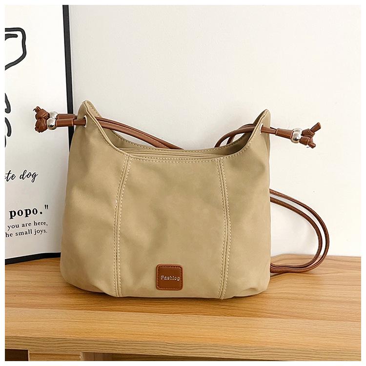2026 Women's Korean Style Large Capacity Canvas Crossbody Tote Bag