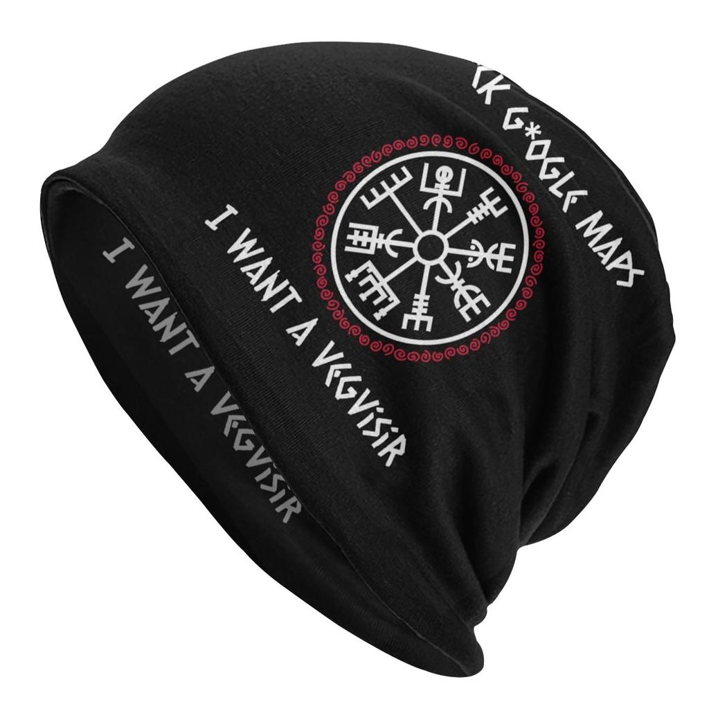 Bonnet Hats Runas Vegvisir Unisex Fashion Beanie Caps Viking Skullies Ski Hat Soft Head Cover
