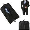 1pc Foldable Black Suit Garment Bag Dust Cover Clothes Travel Storage Organizer Perfect for Your Fashionable Adventures