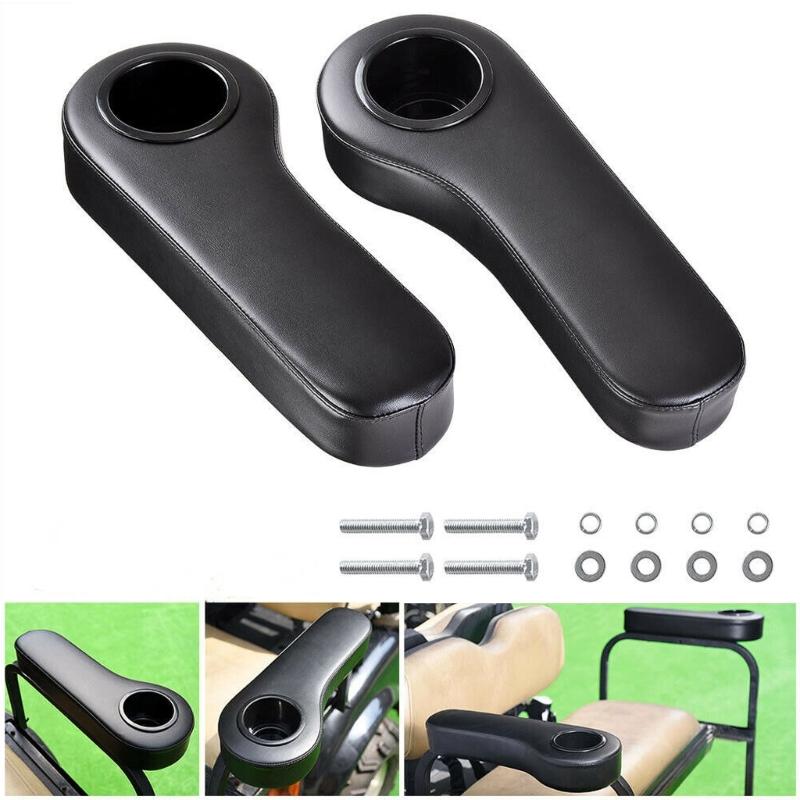 Rear  Arm Rest Cup Holder for Club Car  Back  Armrest Drink Stand Modified Accessory Repair Parts Black