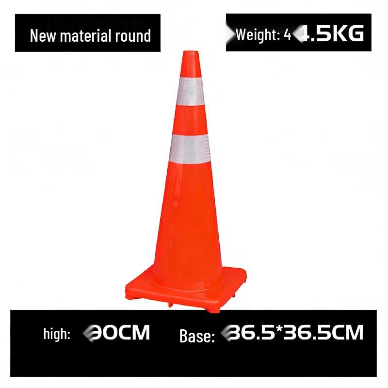 Brangdy 90CM Reflective PVC Traffic Cone