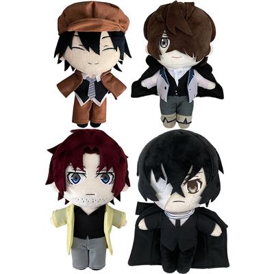 Anime Dazai Osamu Plush Doll Standing Version Oda Sakunosuke Akutagawa Ryunosuke Edgar Allan Poe Soft Stuffed Pillow Toy Gifts
