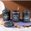 with Lid Cookie Jar Rustic Spice Organizer Jars Gift Tea Storage Jar  Kitchen Accessories