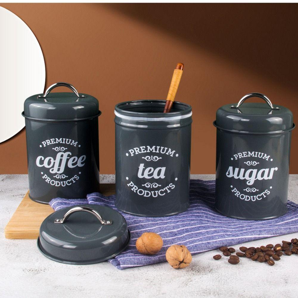 with Lid Cookie Jar Rustic Spice Organizer Jars Gift Tea Storage Jar  Kitchen Accessories