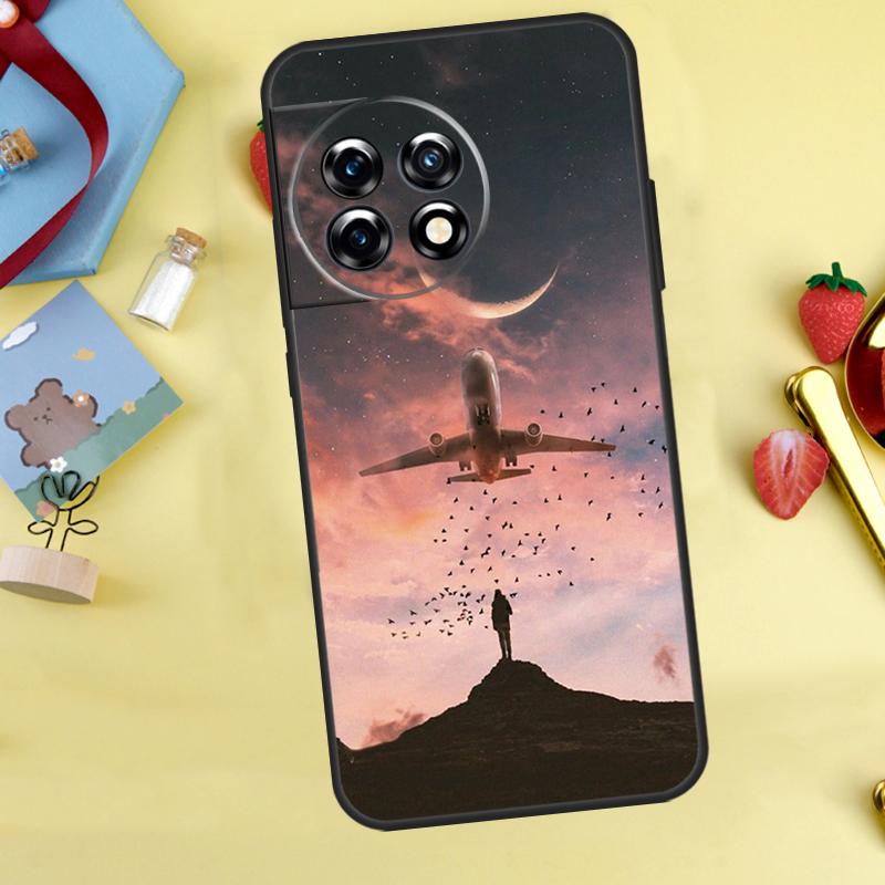 Plane Fly Your Dreams Case For OnePlus 13R 12R 10R 15 13 12 11 10 9 13T 10T 8T Nord CE 5 2 3 4 Lite N20 N30 Cover