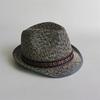Classic Panama Summer Straw Hat Short Brim Trilby Flat Hat for Men Women Homburg Church Jazz Hat Party and Dance Hall Venues