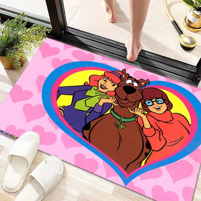 Halloween Cartoon Comedy Adventure Movie Scooby-Doo Carpet Is Suitable for Living Room and Bedroom Doormats Office Balcony Decorative Carpet V6