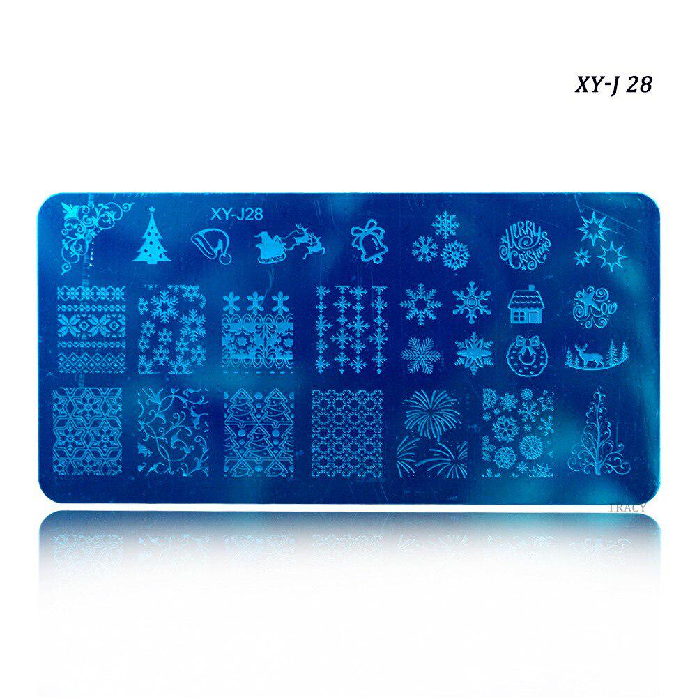 Nail Art Stamping Plates Stencils Lace Flowers Beauty Stamp Polish Printing Nail Art Templates