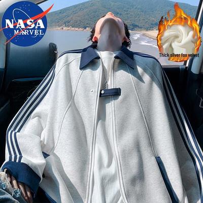 NASA MARVEL Men's Autumn/Winter Lapel Sports Cardigan