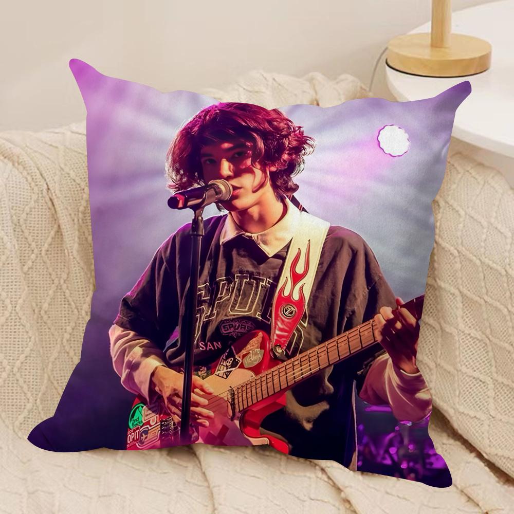 Singer C-Conan G-Gray Cushion Cover Silky Short Plush Invisible Zipper Dustproof Sofa Pillow Case For Home Decor