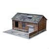 1/64 Model Car Scene Backdrop DIY Old Factory Diorama Parking Scenery for