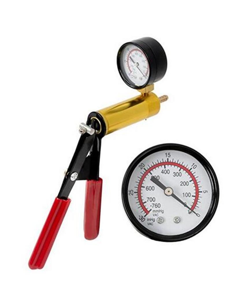 Auto Hand Held Vacuum Pump Tester Set And Car Brake Fluid Bleeder Replacement Tools Test Kits