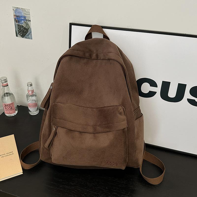 Schoolbag Large Capacity Backpack Women's 1011 New Fashion Casual Lightweight Going Out Travel Bag Versatile Simple Student School Bag