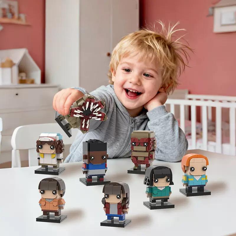 Brick Head Z Model Building Toy Desktop Creative Toy Ornament Building Blocks Set Educational Toy Boy'S Birthday Gift