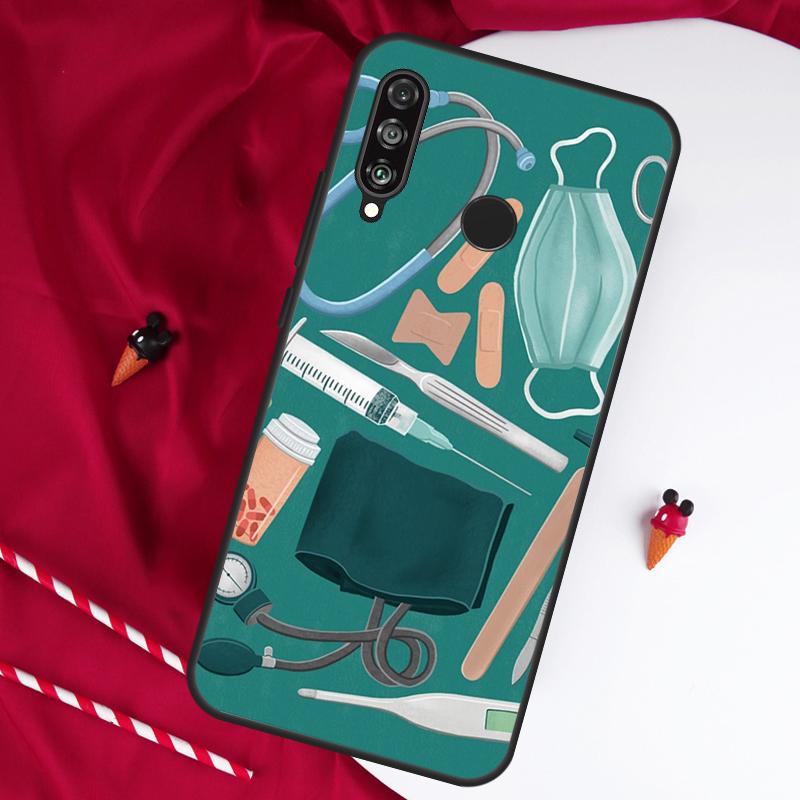 Medical Doctor Nurse For Huawei Nova Y61 Y91 Y73 Y72 Y90 Y70 Y60 12s 12i 11i 8i 9 10 SE P60 P30 Pro P40 Lite Case