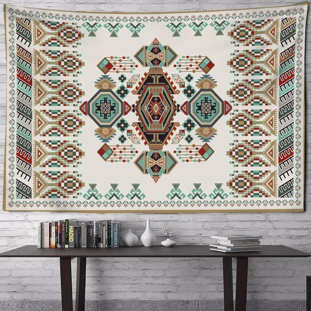 Bohemian Style Hippie Tapizzie Art Aesthetic Living Room Home Decor Vintage Illustration Tapestry Wall Hanging