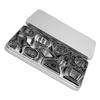 30pcs Various Shapes Biscuit Cutters Set Stainless Steel Mini Cookie Cutters  For Chocolate Baking