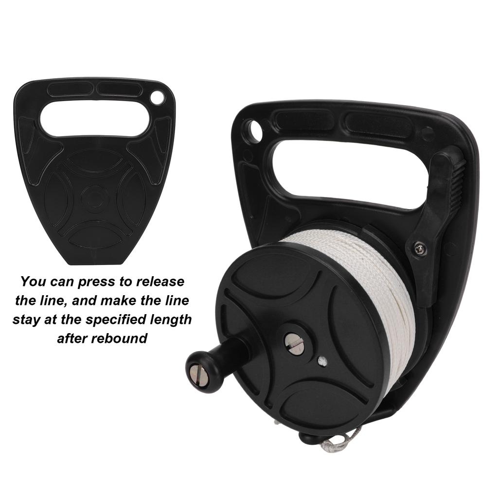 Diving Reels   Rope Spool Finger Reel Multi Purpose with 8300CM White Line for Cave Exile Diving