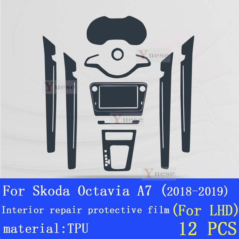 Pentru Skoda Octavia A7 Mașină Film Ecran LCD Film Protector TPU Protector de Ecran Autocolante Decorative