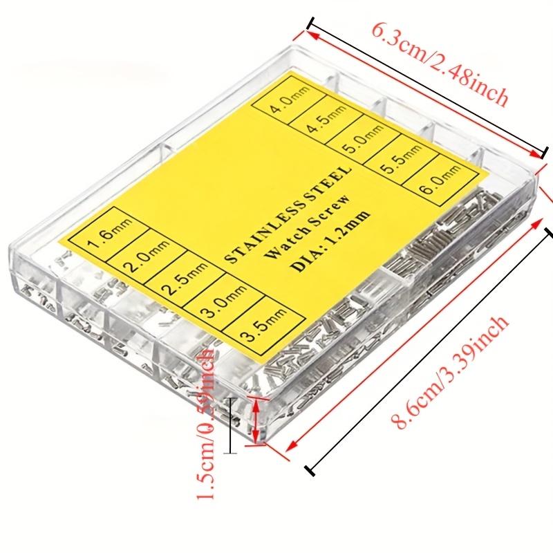 Watch Back Cover Screws 140/100pcs Repair Tool Watch Back Cover Screws Nuts Stainless Steel 1.2mm Cross Screw Assortment Kit 10 Kinds Watch Accessorie