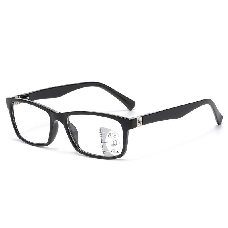New Multifocal Anti-Blue Light Reading Glasses Unisex Square-Frame High-Definition Presbyopia Eyewear Diopter +1.0 To +4.0