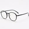 Retro Ultralight Round Glasses Frame for Men Korean Fashion Optical Glasses for Women Clear Lens Leopard Black Female
