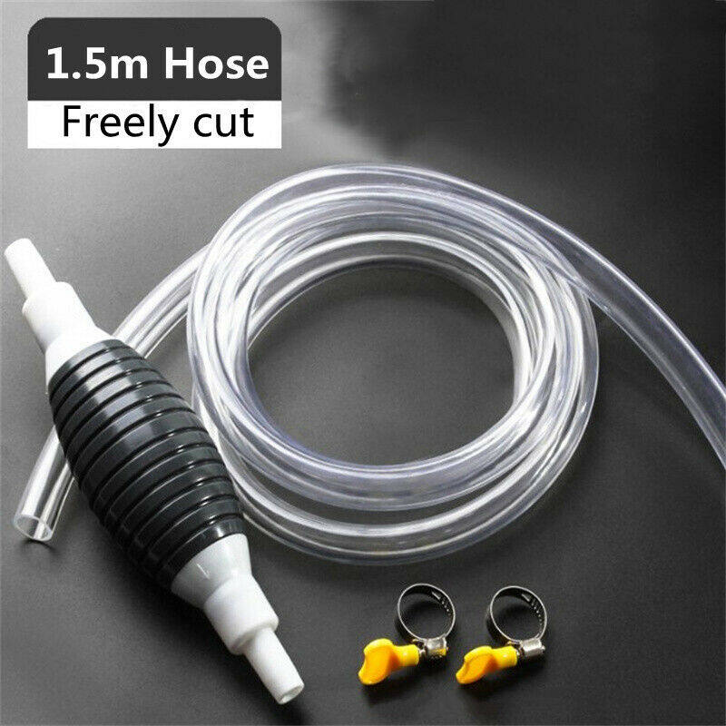 

1.5m Hose Fuels Petrol Syphon Transfer Oil Easy Tools Manual Hand Siphon Barrel Pump Auto Replacement Parts