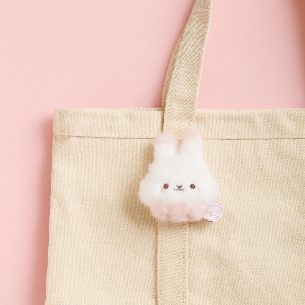 San-X Sugar Cocomoo Plush Badge Sugar Cocomoo AB23801 Size: H7.5 x W6.5 x D1.5cm