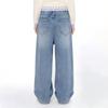 Hello Kitty Girls' Starburst Denim Wide-Leg Jeans