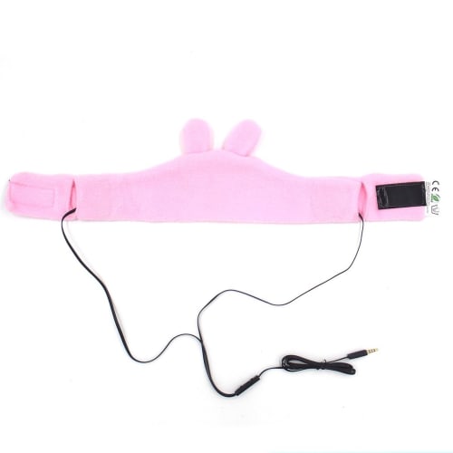 FIRIK Children's Earphones, Headband, Headphones, Sleeping Eye Mask, Bunny