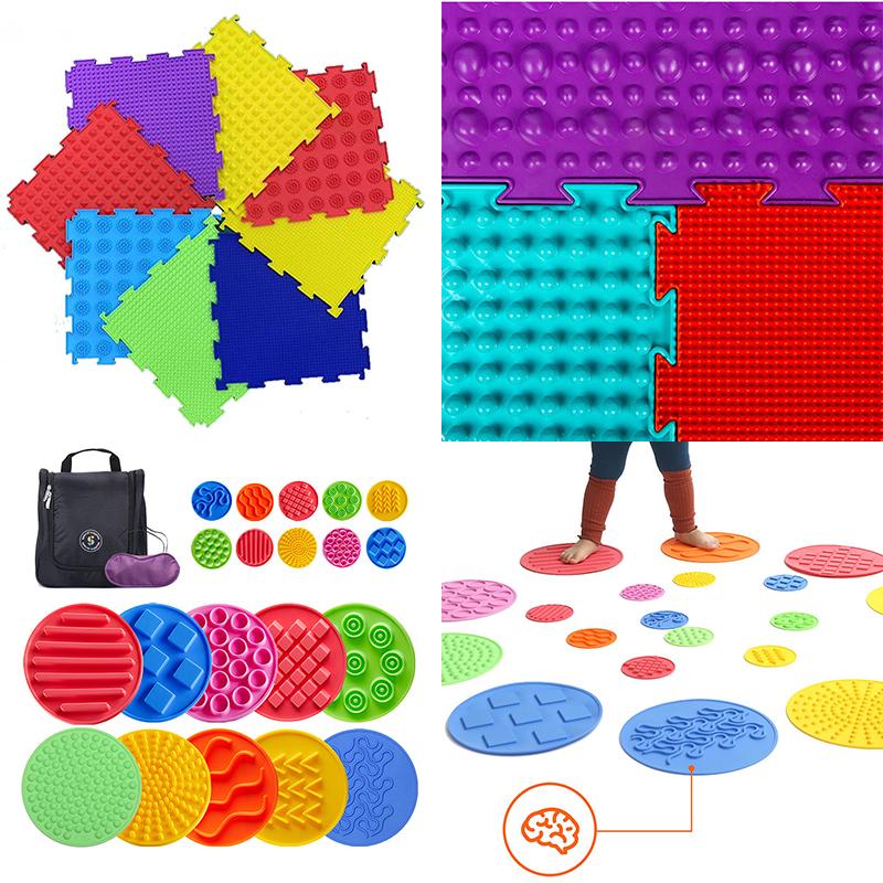 Children Outdoor Toy Balan Stepping stone Foot Tactile Sensory Integration Training Social Game Montessori  Autism Therapy Toy