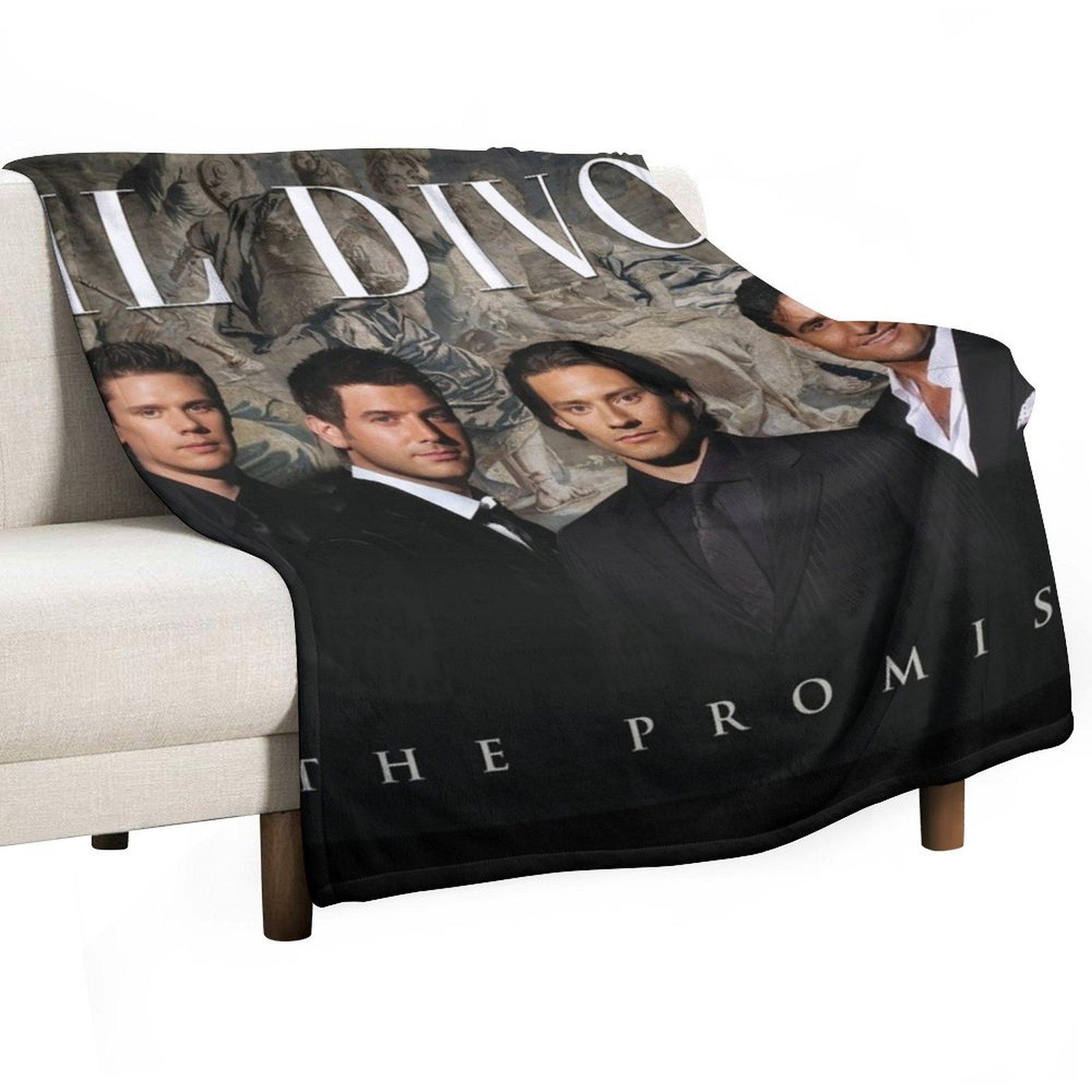 Il Divo the promise Throw Blanket sofa bed Soft Plaid Bed Camping Blankets 30x40in