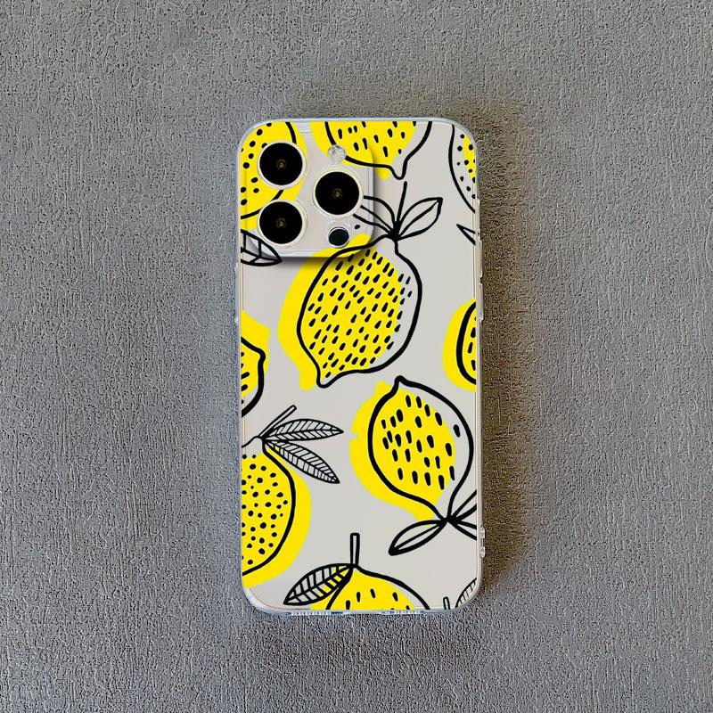 Color Fruits Banana Strawberry Clear Phone Case For iPhone 14 13 12 11 Pro Max 13 12 Mini 14 7 8 Pus XR XS X Transparent Covers