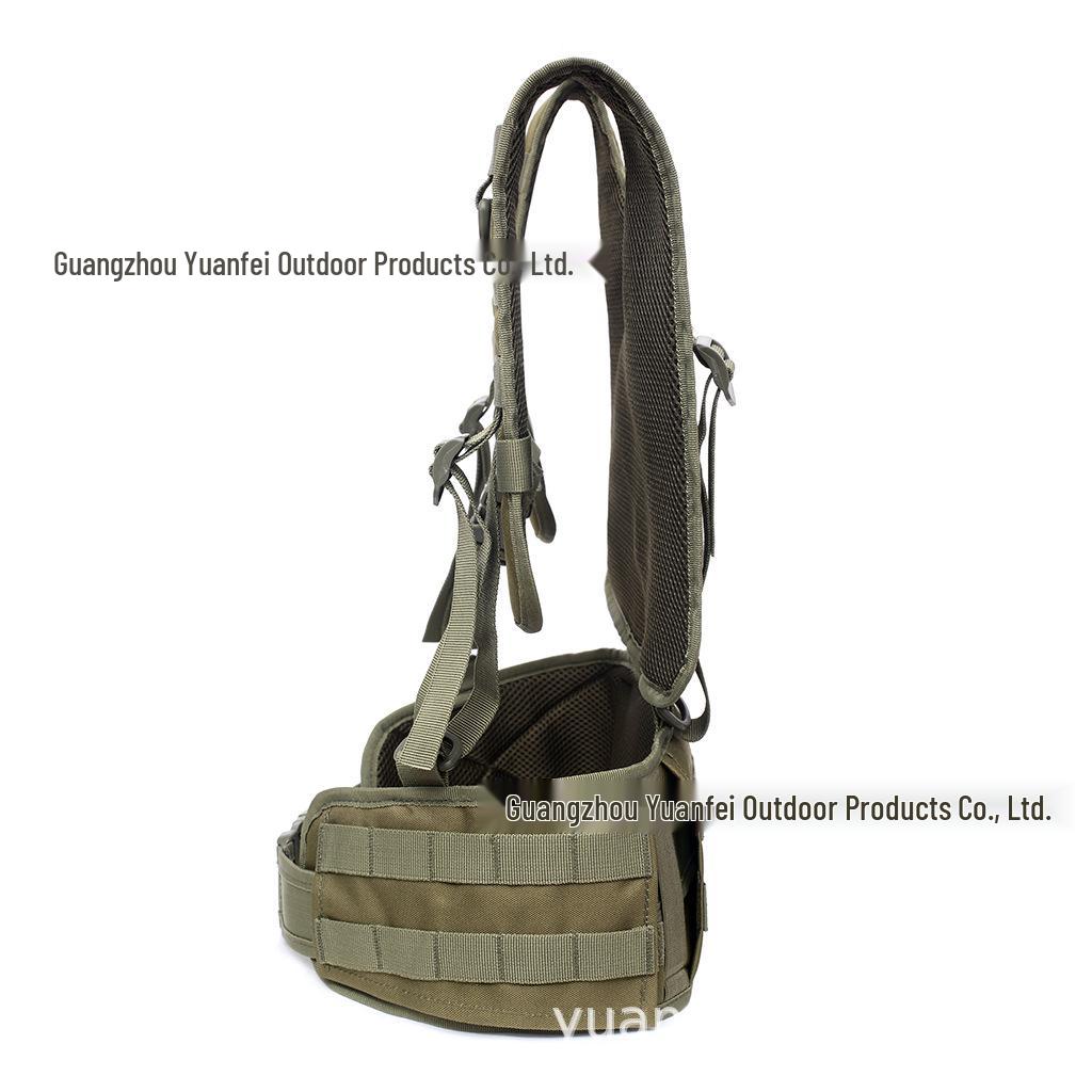 Camouflage Tactical Waist Pack & Belt Vest Set for Outdoor Hunting