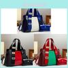 Borsa a Tote Multiscomparto Highstyle con PU Color Block per Donne Casual Urbane