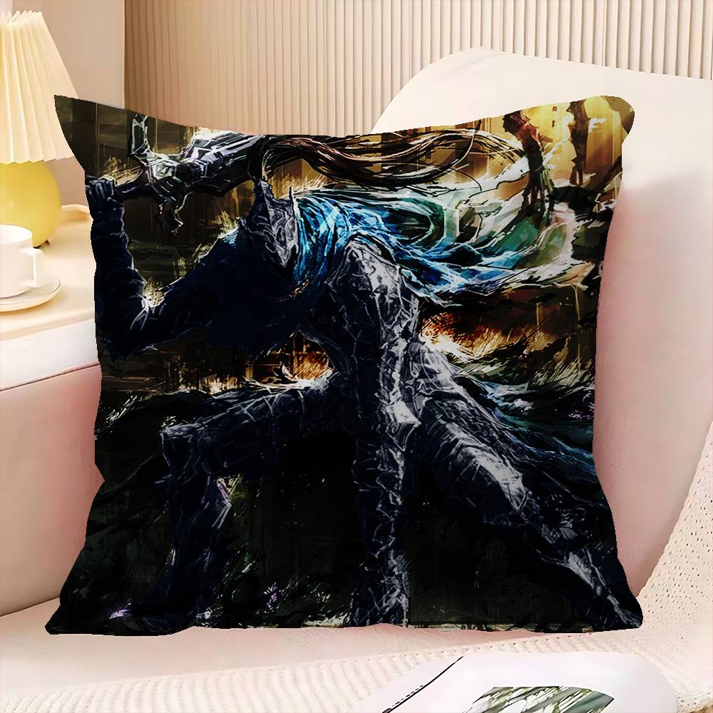 D-Dark S-Souls Game Personalized Pillow Cover Kids Bedroom Wild Party Decor Pillowcase Kid Birthday Shower Gift