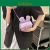Trendy Summer Solid Color Shoulder Bag 2023 Small Bucket Bag With Soft Pu Leather
