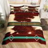 Cowhide Sunflower Duvet Cover Western Farm Animal Skin Bedding Set Microfiber Cow Fur Comforter Cover Twin For Boys Girls Room
