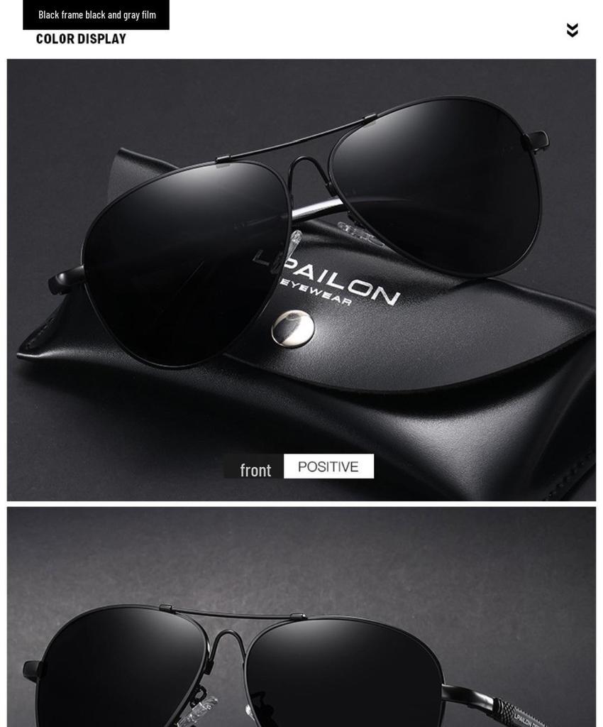 Men's Polarized Aviator Sunglasses - Metal Frame Fashion & Driving Glasses 2026