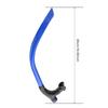 Silicone Swimming Front Breathing Tube Training Professional Adults Snorkel Diving Tube(Blue)