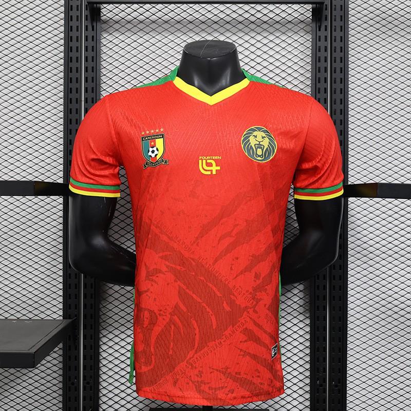 Cameroon Jersey Player Version Home Two Guests African National Team Football