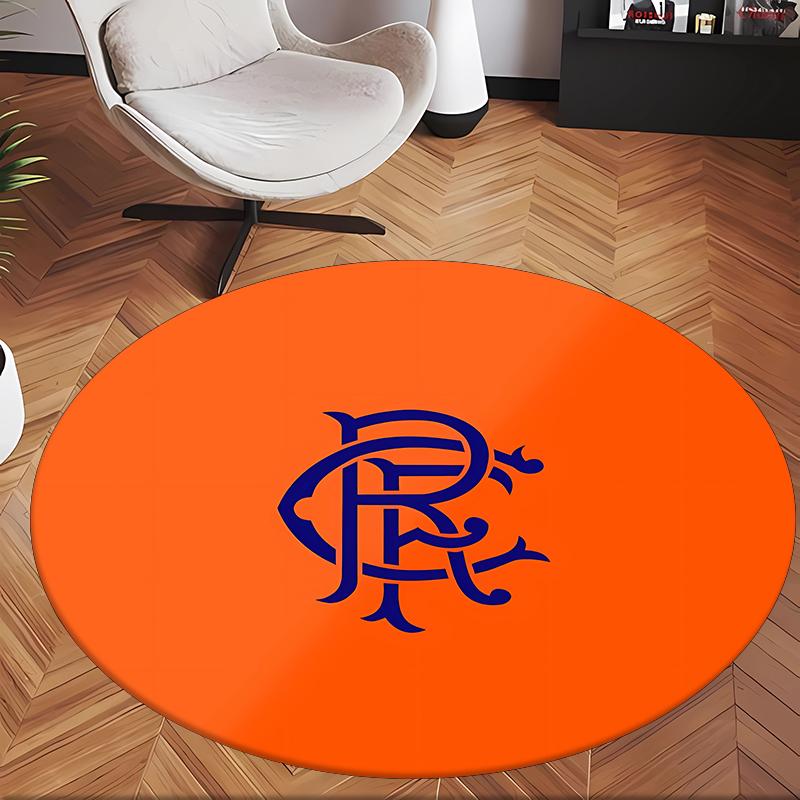 Rangers Fc (33) Round Office Rug Decorative Floor Rug for Office Bedroom Living Room and Home Space
