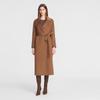 Women's Elegant Mid-Length Wool Blend Coat