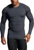 Tesla Long Sleeve Sports Set and Compression Top with Fleece Lining for and Perfect for Cold and Heat Tech Men's Undershirt, 2-Piece