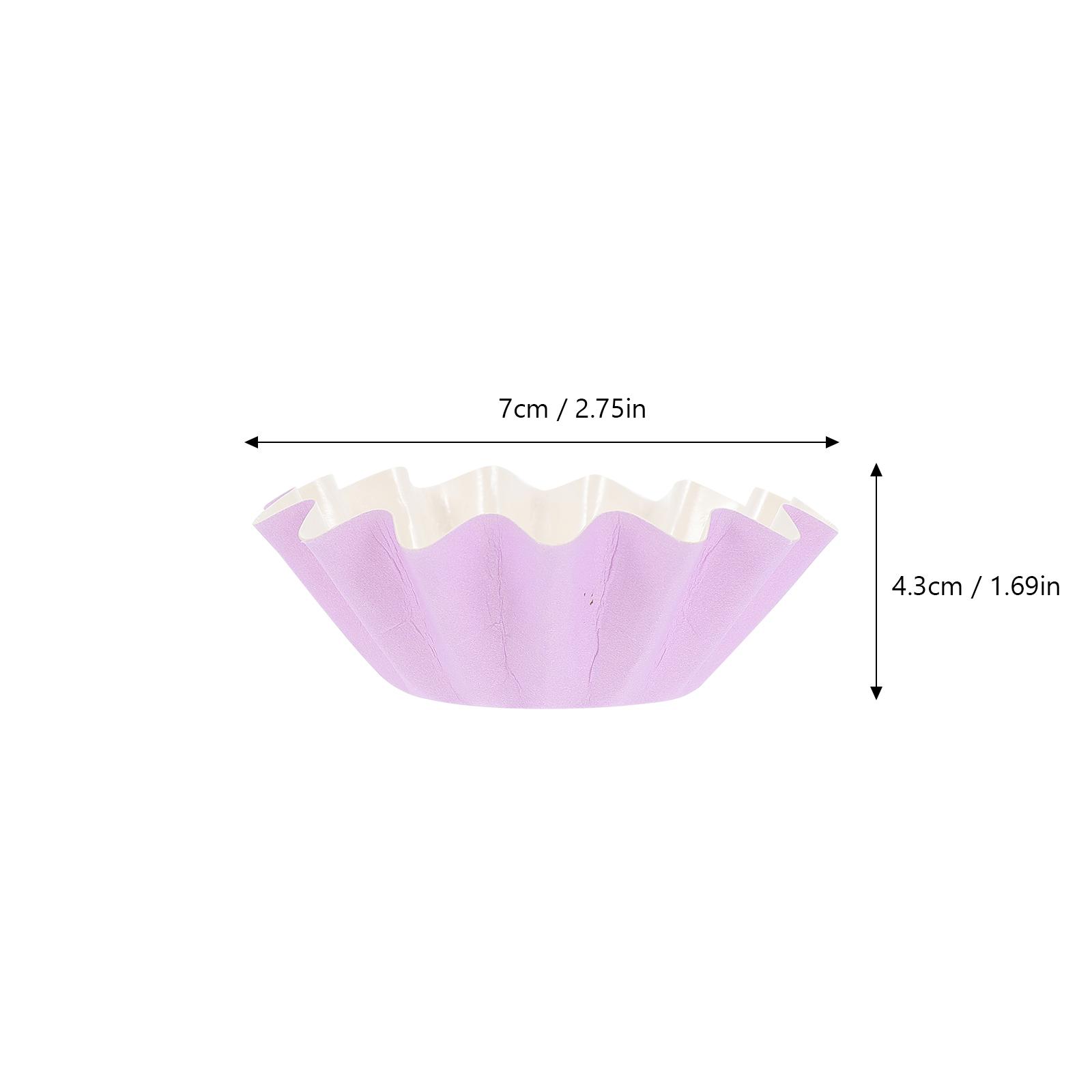 50 шт. Нагревательный поддон для ароматерапии, восковой вкладыш, герметичный, антипригарный, легко чистящийся, сменный для воскоплавителя фиолетовый