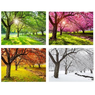 Pittura diamante fai da te pieno quadrato/rotondo 5D albero delle quattro stagioni foresta primavera estate autunno inverno decorazione della casa regalo punto croce