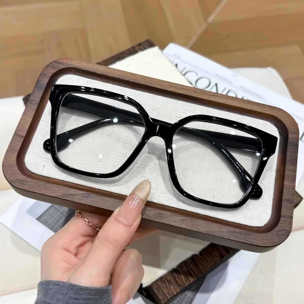 

1Pc Retro Anti Blue Light Blocking Optical Square Glasses Women Luxury Brand Designer Myopia Prescription Eyeglasses