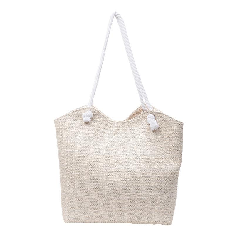 Fashion straw bag women's large-capacity new summer versatile shoulder tote bag seaside vacation beach bag