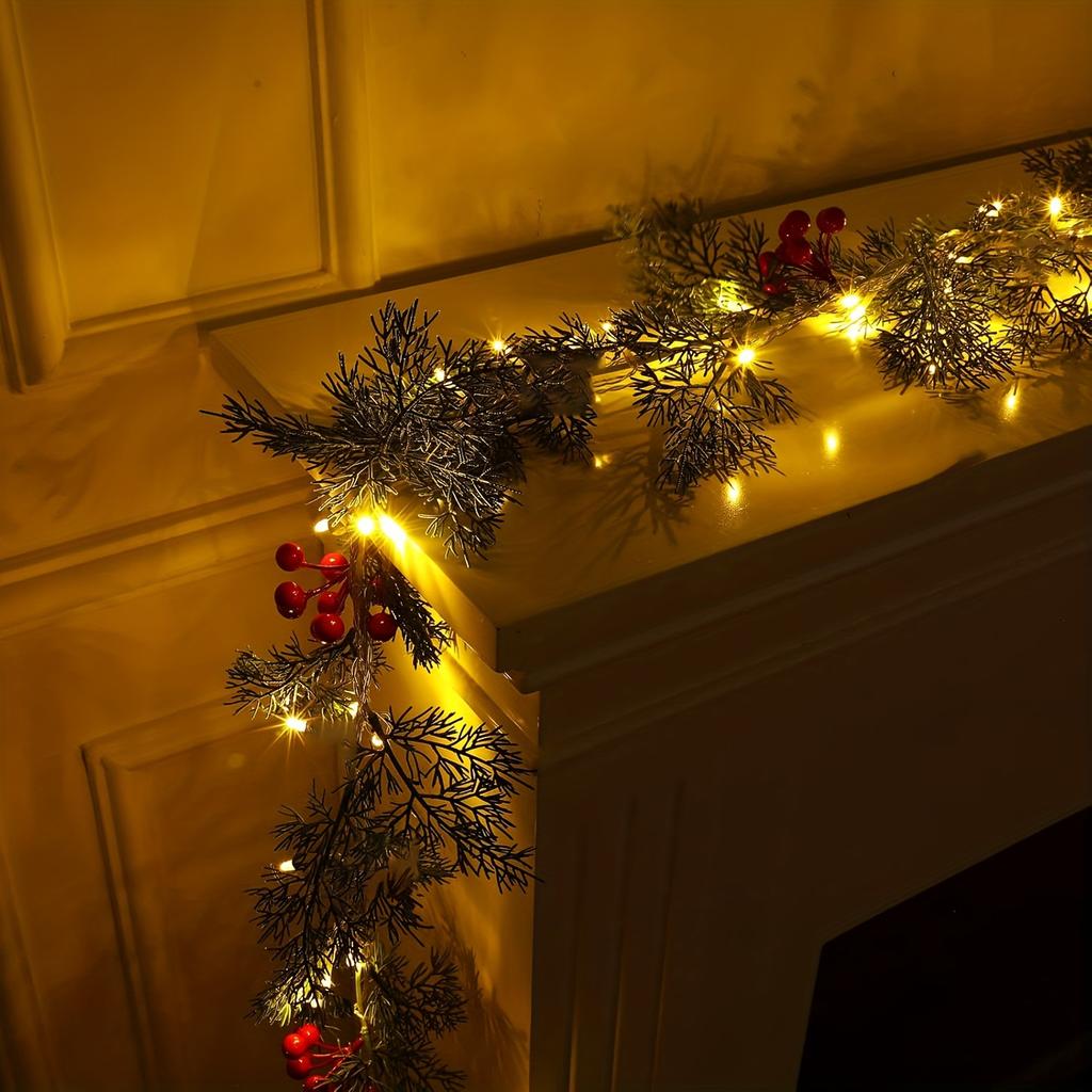 Faux Dragon Pine Leaf Rattan Imitation Greenery for Home Wardrobe Doors